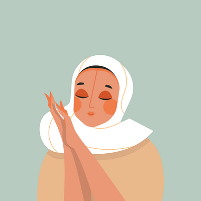 Hijab Women Illustration 3d animation available branding design dribbble flatillustration foryou games graphic design hijabillustration hireme illustration logo motion graphics openforwrok portrait ui vector