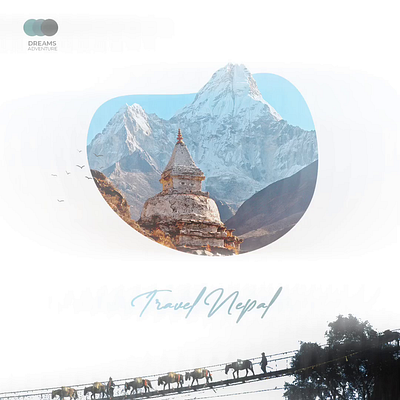 Travel Nepal color design figma motion graphics psd ui video