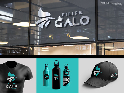 FILIPE GALO branding design galo logo graphic design logo logotipo personal logo personal trainer logo sports logo