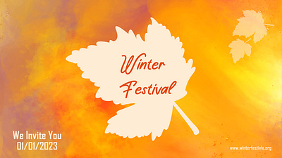 Winter Festival Banner branding design graphic design illustration logo typography vector