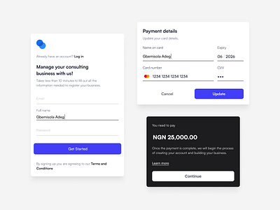 Components | Form elements components form login minimal payment product design saas sign up ui ux web