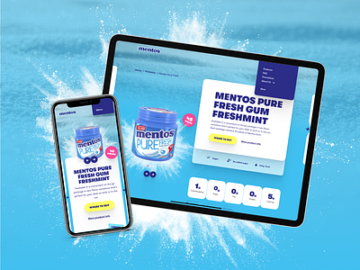 Mentos website redesign interface playful redesign ui ux web webdesign