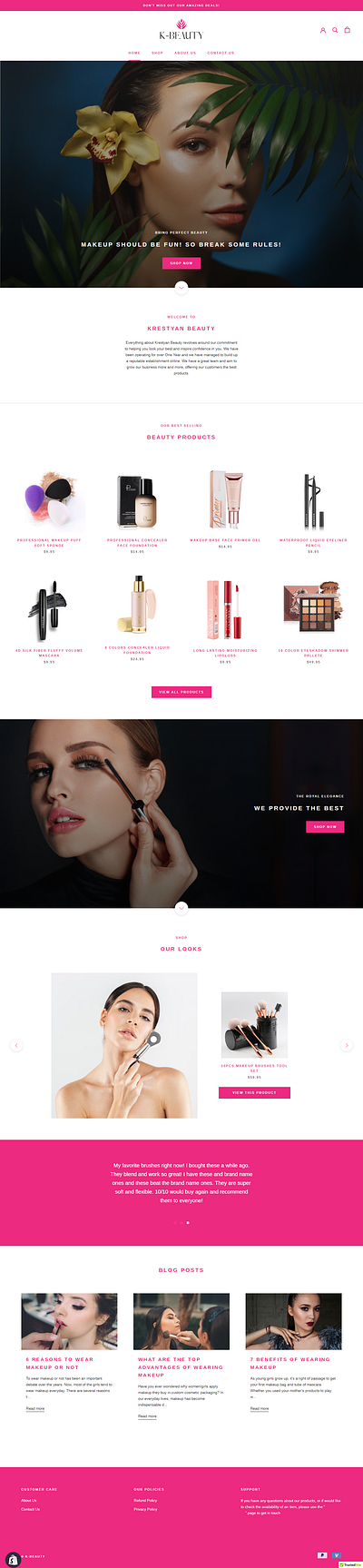 K BEAUTY branding design graphic design logo ui ux