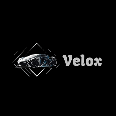 Velox – Futuristic Car Logo Design branding design figma logo minimalistic logo typography ui ux vector website logo