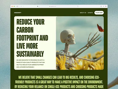 Eco-friendly e-commerce website design earth eco friendly green landing page life nature ui ui design uidesign uiux ux web design
