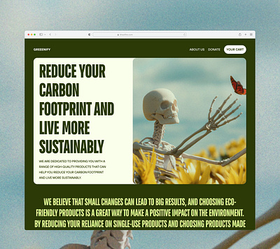 Eco-friendly e-commerce website design earth eco friendly green landing page life nature ui ui design uidesign uiux ux web design