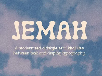 Jemah Typeface bubbly cooper black design display display typeface font font design fonts graphic design retro serif font type design typeface typeface design
