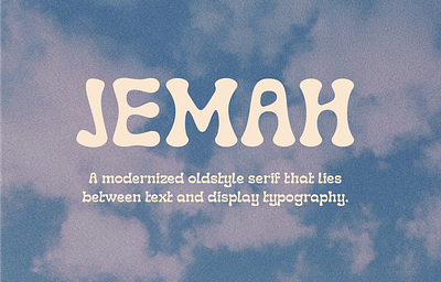 Jemah Typeface bubbly cooper black design display display typeface font font design fonts graphic design retro serif font type design typeface typeface design