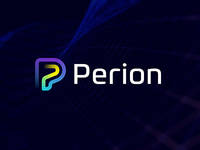 Perion - letter P software, technology logo design concept brand design brand identity branding design icon identity letter p logo logo logo designer logo mark logodesign logos logotype minimalist logo moder letter p modern logo software logo tech logo typography vector