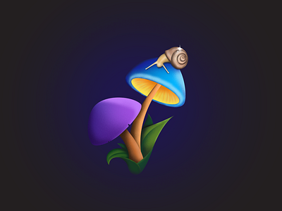Mushrooms art design graphic design illustration