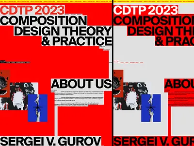 CDTP 2023 | Swiss Punk black branding composition course design graphic grid gurov landing old old fashioned original promo punk red swiss swiss punk ui ux