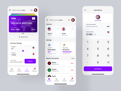 PayMove App Design - The Future of Finance Management app app ui crypto currency app falconthought finance app minimalistdesign mobile app mobile app design mobile app ui mobile banking money transfer app moneymanagement paymove ui uiux uiuxdesign ux