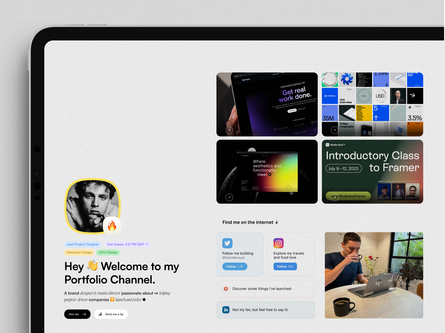 Framer Template Exploration brandidentity branding design ui ux