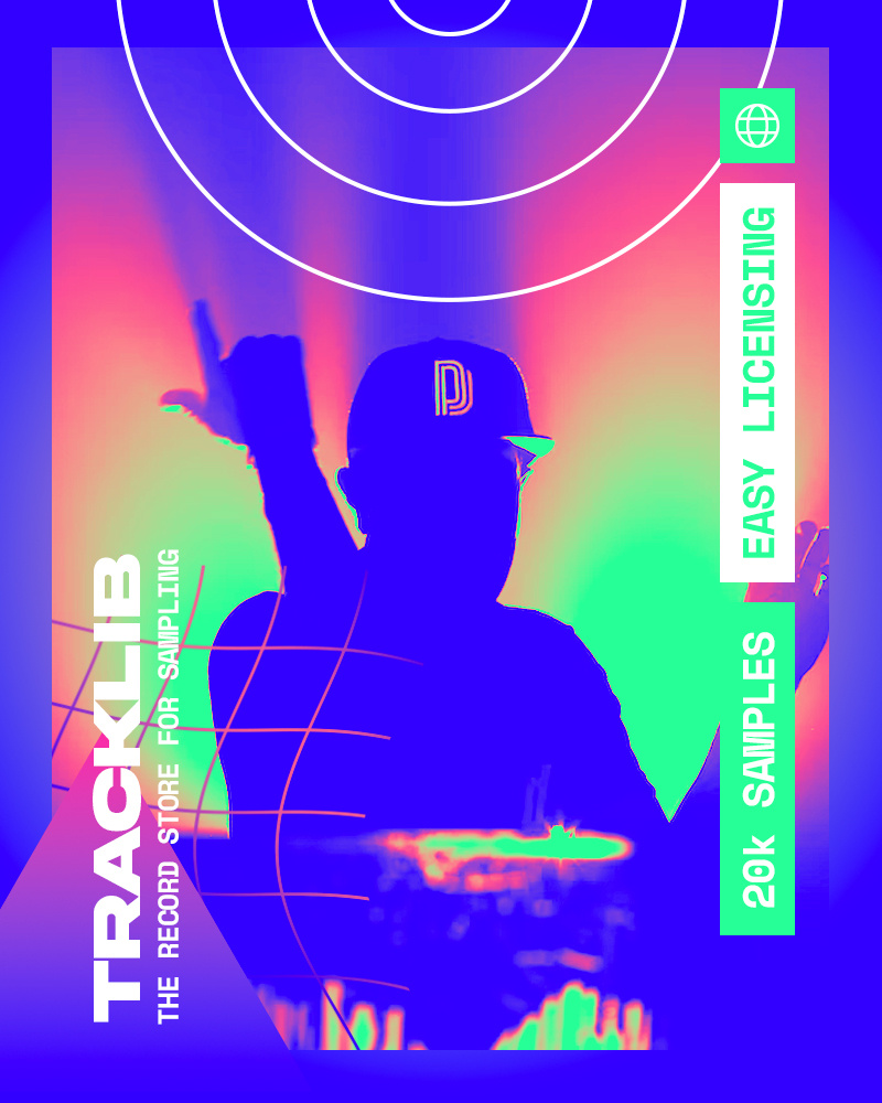 Tracklib - Print Ad branding design graphic design