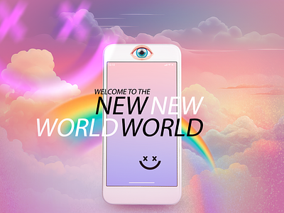 Dreamcore | Aesthetics aesthetics colors crystal castles dream dreamcore mobileui posterdesign rainbow smile surreal