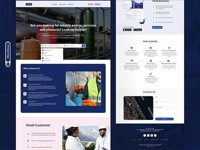 Vindii-Service Provider app branding design gas presentation productdesign provider service solar solar panels ui uiux website