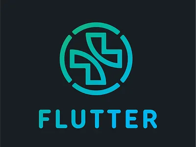 Flutter Logo Design (Fictional) branding health logo logo design symbol