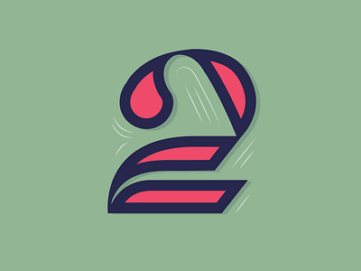 36 Days of Type - 2 2 36 days of type illustration lettering numbers two typography