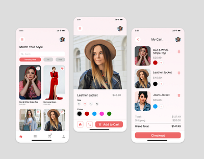 E-Commerce Mobile App Design in Figma 3d figma ui