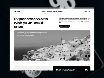 Travel Agency Website design desktop figma design landing page portfolio design ui uiux user interface