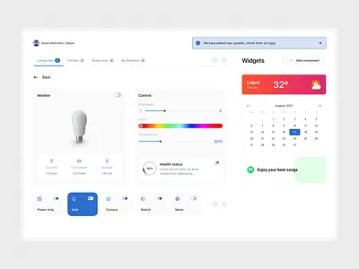 Smart home app for ACE EMBEDDED uidesign ux design