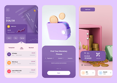 Replica graphic design mobile design ui