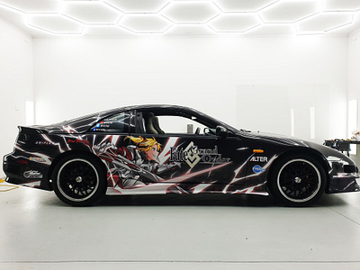 Itasha Design - Mordred Theme anime car car wrap design illustration itasha manga surface design vector