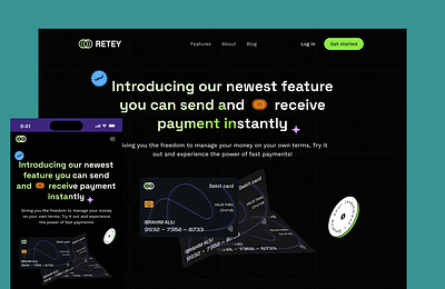 Retey branding design graphic design ux website