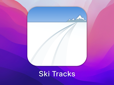 Ski Tracks Icon Update app branding dailyui graphic design icon logo mobile product design ui ux