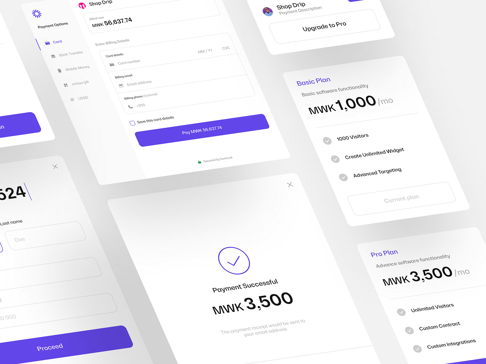 B2B Payment Components by Toyosill on Dribbble