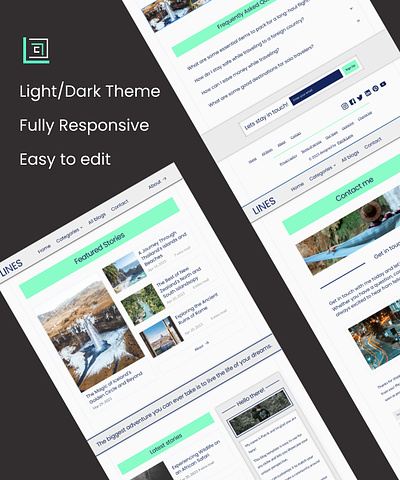Blog template coming out soon! blog blog template template travel blog ui ux web design