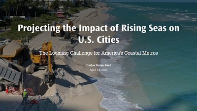 Projecting the Impact of Rising Seas on U.S. Cities cartography design gis illustration map mapping