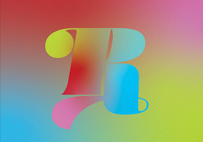 R brand identity branding daily logo challenge design gradient graphic design illustration letterform logo type typeface typography ui ux vector