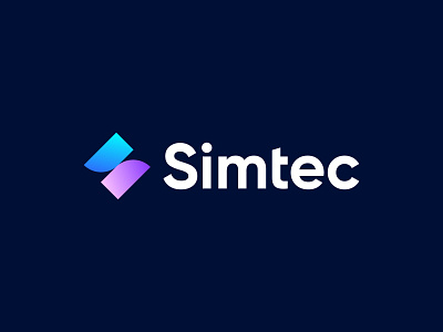 Simtec logo abstract logo best logo2023 brand identity branding design gradient logo logo logo design logo designer modern logo s letter s logo saas logo software startup logo tech