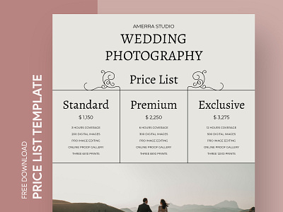 Wedding Photography Price List Free Google Docs Template bachelorette docs free google docs templates free template free template google docs google google docs list marriage photography price price list pricelist print rate tariff template templates wedding word