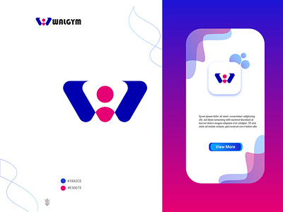 WALGYM LOGO DESIGN creative lgoo design jakirvector minimalistlogo modern logo desing uniquelogo design