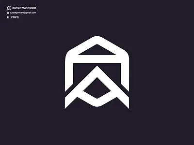 Monogram AA Logo Design branding design design logo dubai enwirto graphic design icon illustration letter lettering logo logos minimal monnogram ui