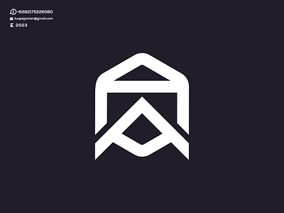 Monogram AA Logo Design branding design design logo dubai enwirto graphic design icon illustration letter lettering logo logos minimal monnogram ui