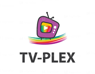 TV plex logo design abstract brand branding design graphic design illustration logo vector