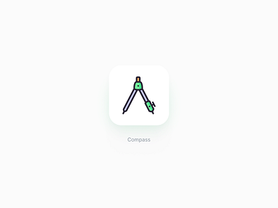 Compass icon cute icon iconography illustration logo sticker