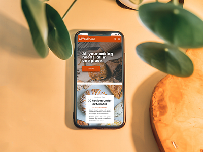 Recipe & Baking App - UX/UI Case Study app baking app branding design food app recipe app responsive design ui ux web design