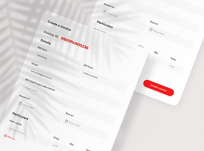 Daily UI-Invoice app daily ui design invoice minimal ui ux website