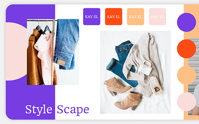 StyleScape: Kay EL - Brand Guideline branding clothing design mordern style stylescape