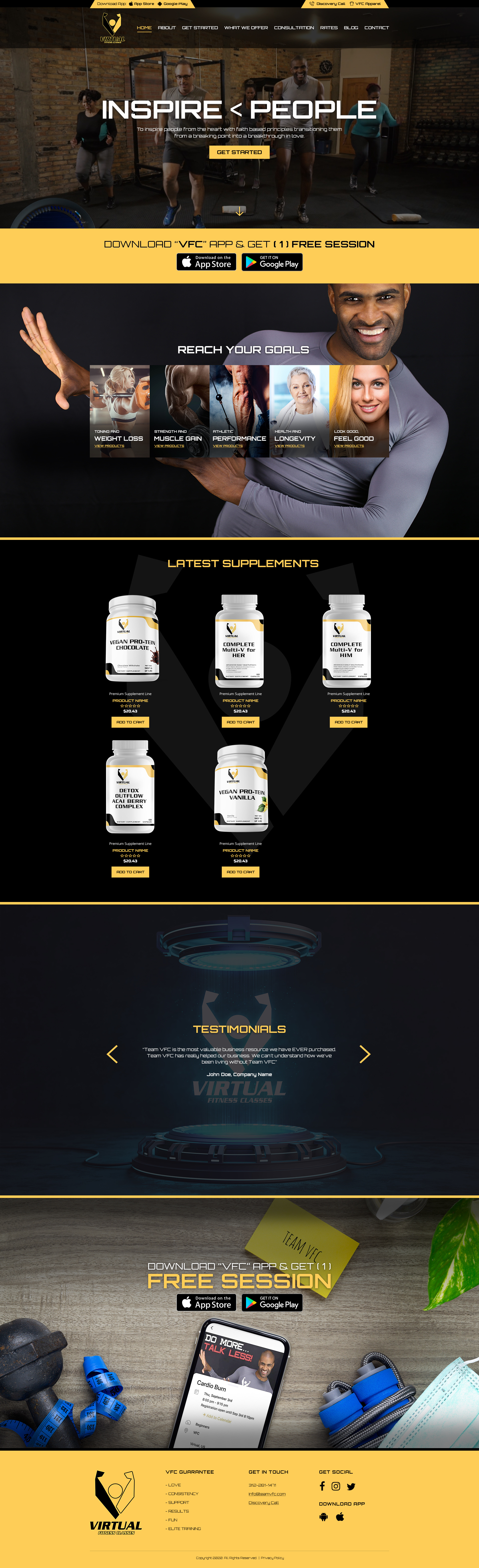 Supplements Website Design creative design fitness nutrition supplements ui ux website workout