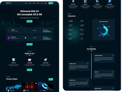 Metaverse Web3 Dex Launcepad Blockchain Website backend bitcoin blockchain crypto cryptocurrency currency figma frontend ido ino launchpad metaverse the tork tork w3 web3