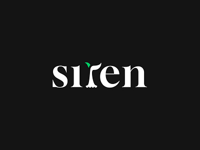 Siren Logo concept brand identity branding custom design graphic design illustrator logo design minimal photoshop serif typography