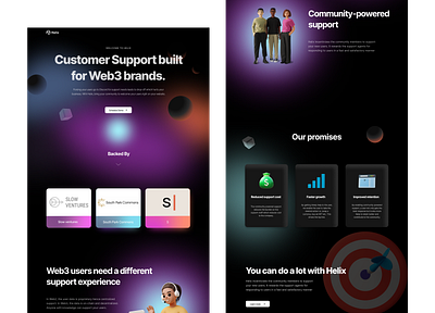 Helix website redesign branding design typography ui ux vector