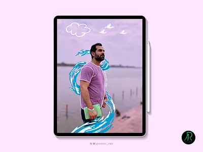 Doodle on Photo animation artistic rishi design graphic design icon illustration logo procreate rishikesh malviya typography vector