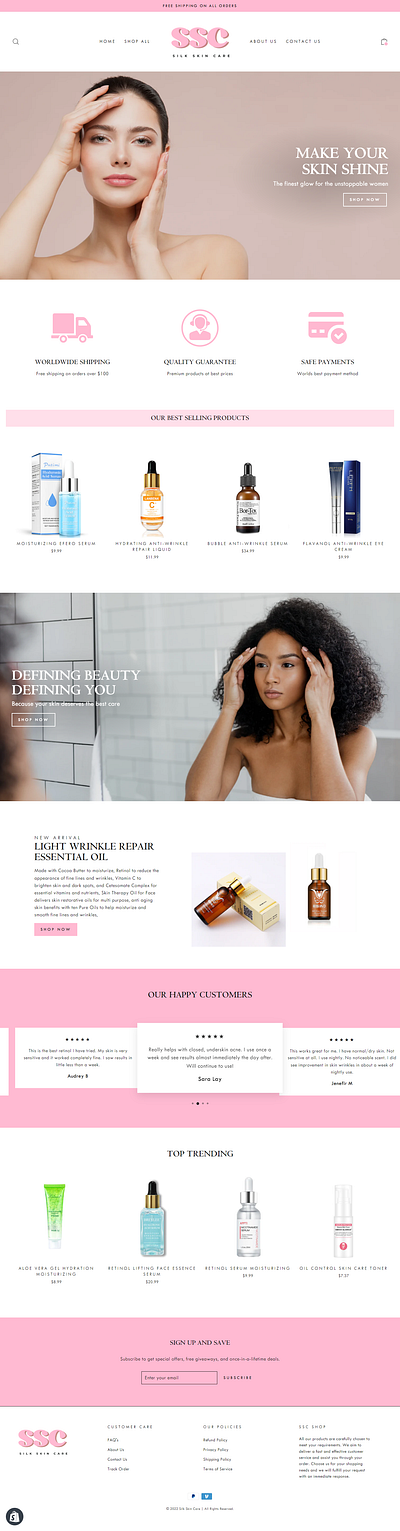 SILK SKIN CARE branding design graphic design logo typography ui ux