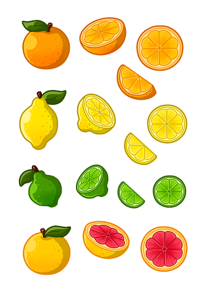 Fruit - Citrus citrus illustration clipart design fruit image illustration lemon lime png